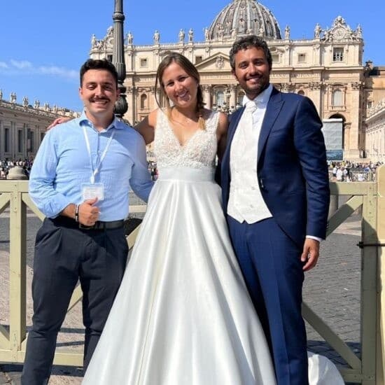 Newlywed Papal Blessing in Vatican City During Pope Leone XIV Audience photo 1