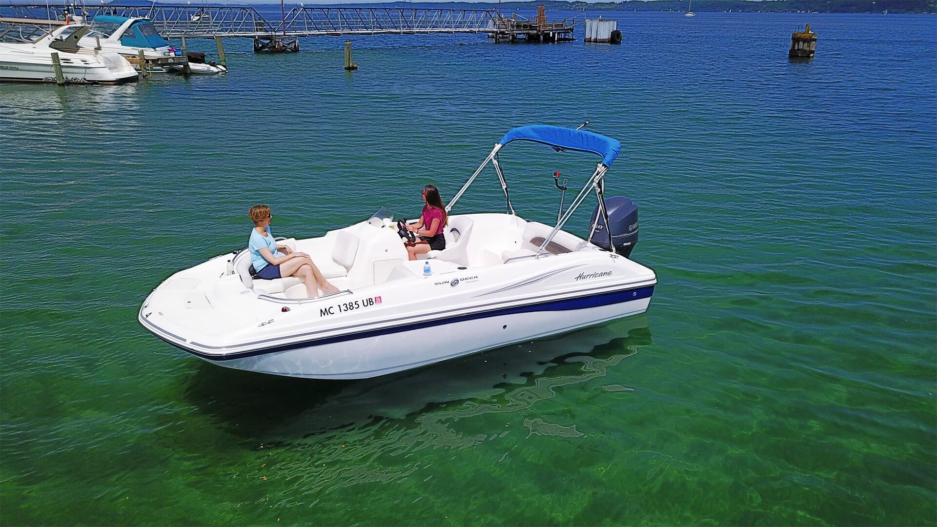 Hurricane 19' Deck Boat Rentals in Traverse City, MI