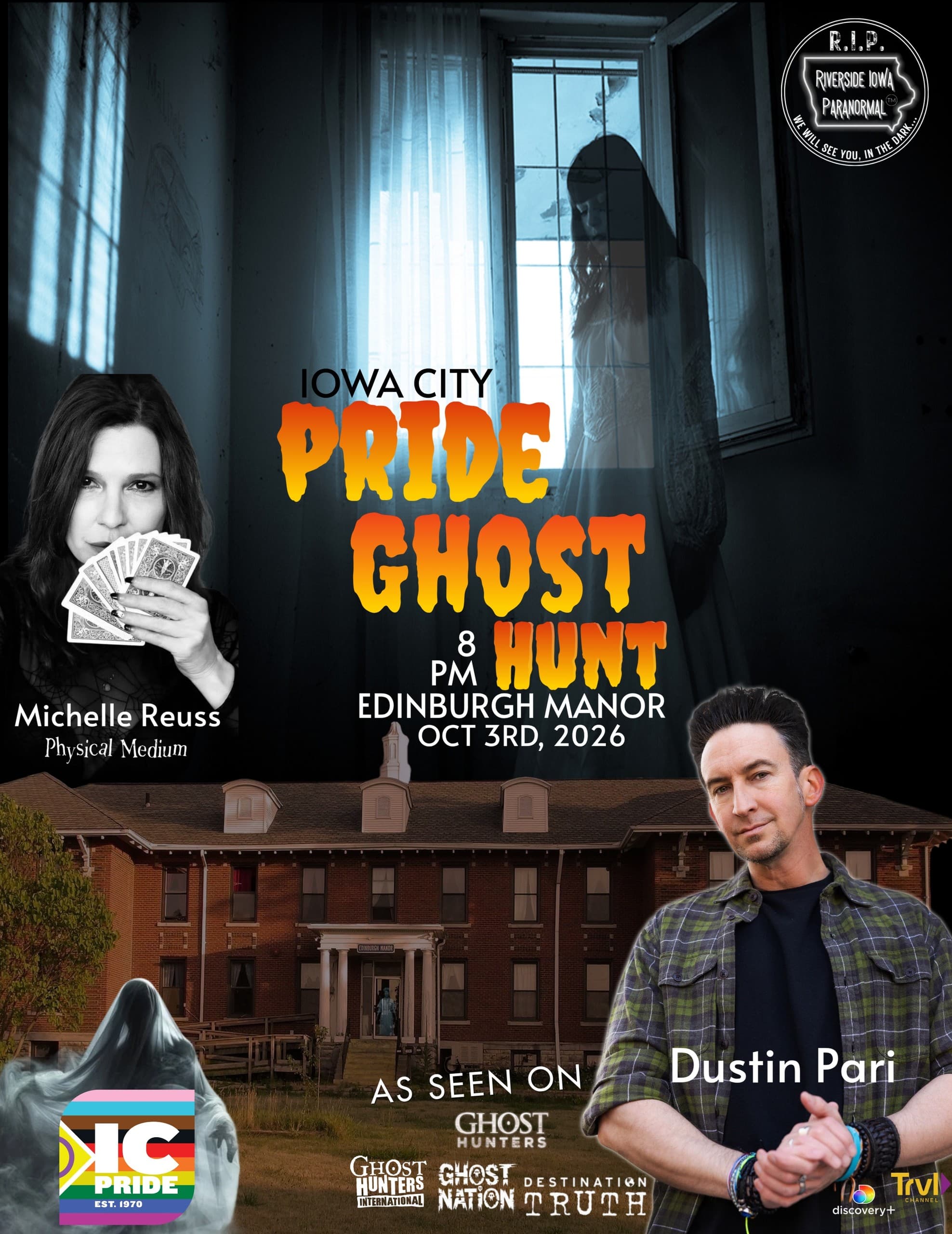 Pride Ghost Hunt 2026 at Edinburgh Manor: Night Investigation in Scotch Grove, Iowa