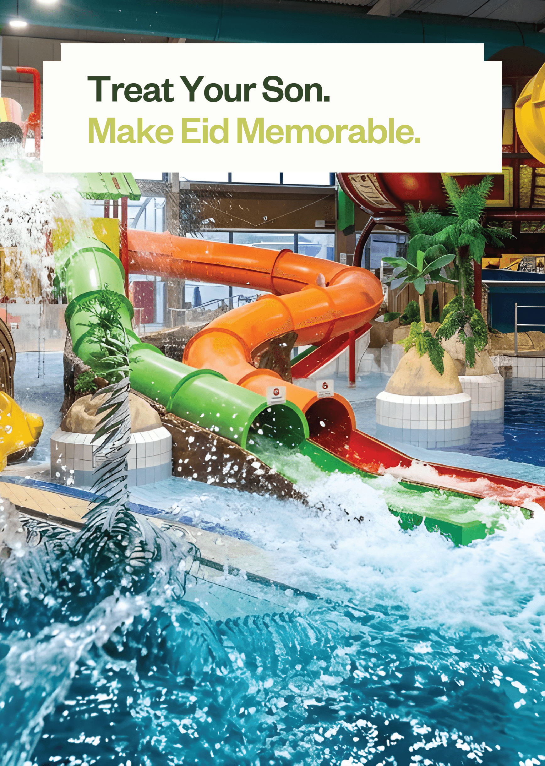Private Halal Waterpark Hire in Stoke-on-Trent — Male-only Evening Sessions