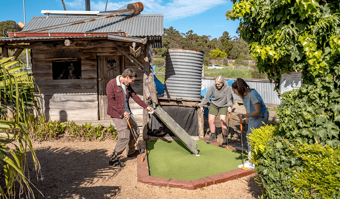 Family Adventure at Pirate Pete's Mini-Golf in Maru Koala and Animal Park