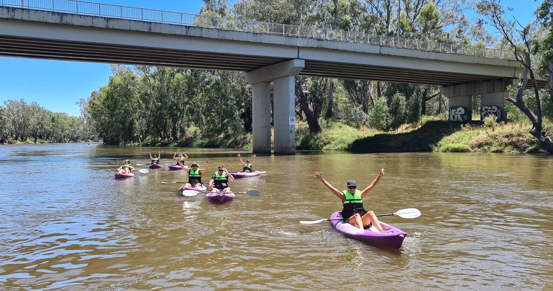 Kayaking the Murrumbidgee River with In Motion Fitness