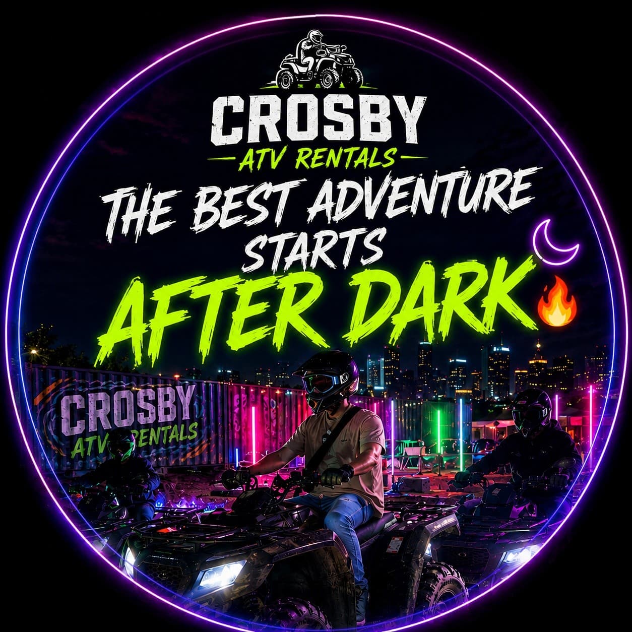 Night Guided ATV Trail Adventure in Crosby, TX — Crosby ATV Rental photo 1