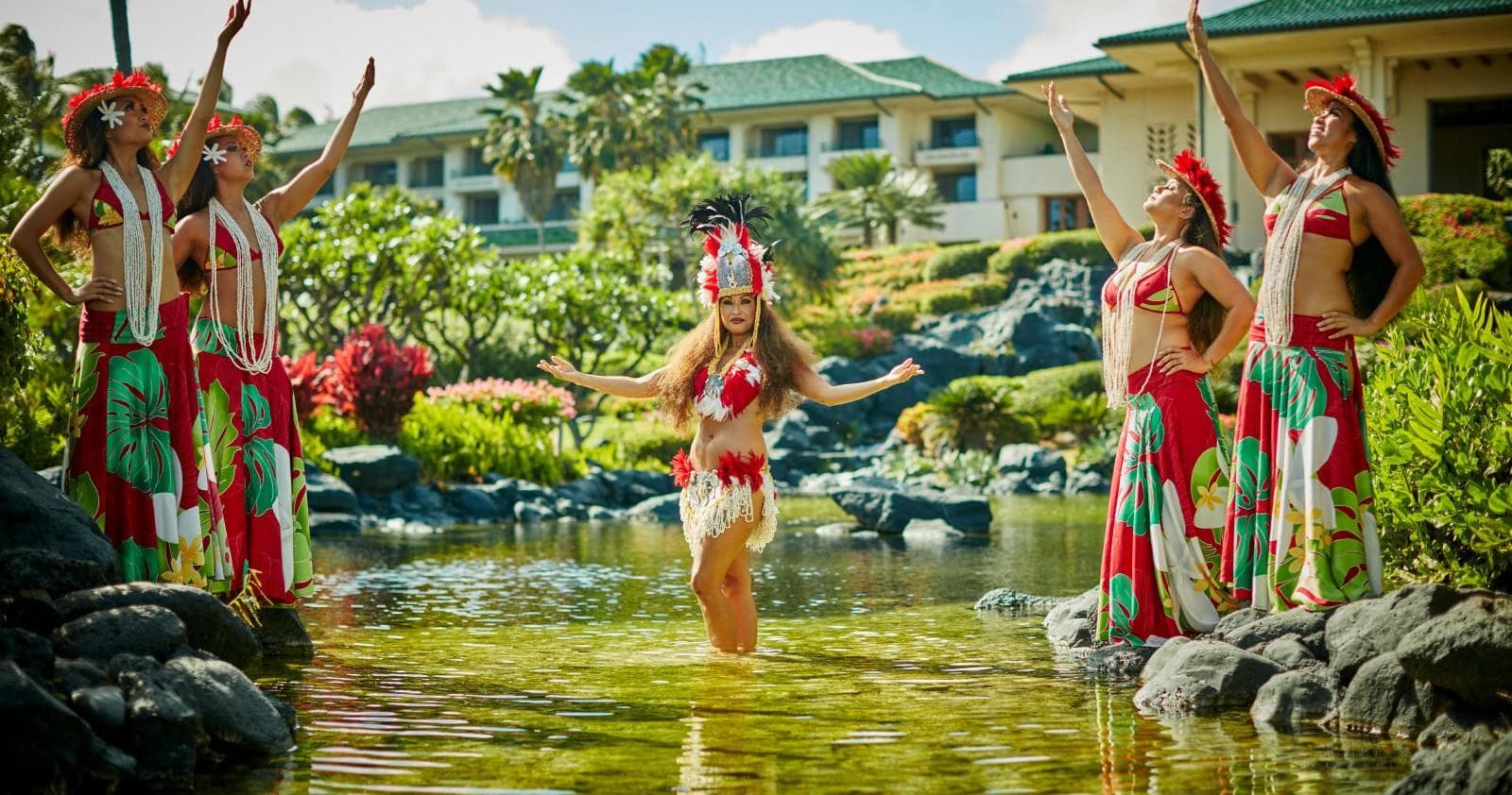 Grand Hyatt Kauai Luau team