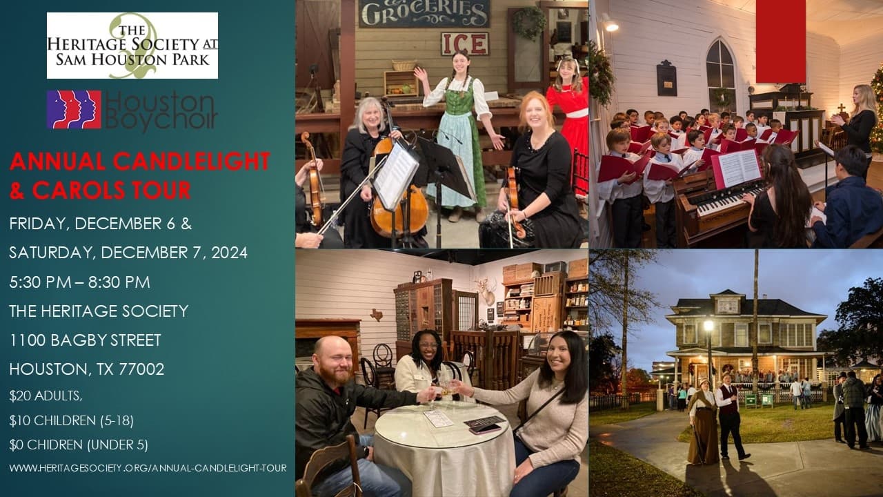 Holiday Candlelight & Carols with The Heritage Society Houston photo 1