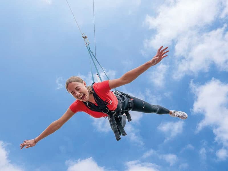 FreeFall Adventure at TurmX’s Climbing Tower in Brühl