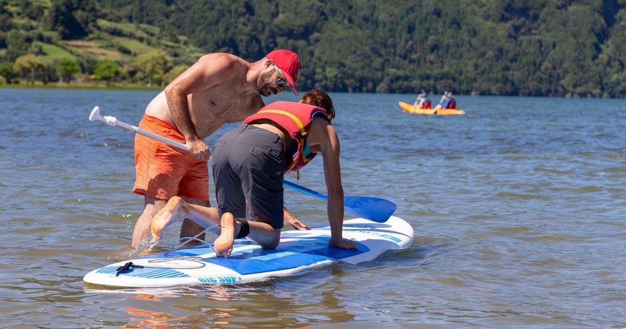 Stand Up Paddleboarding at Sete Cidades with Azores For All