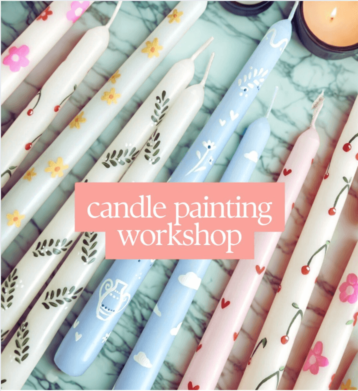 Hands-On Holiday Candle Painting Workshop in Greenville