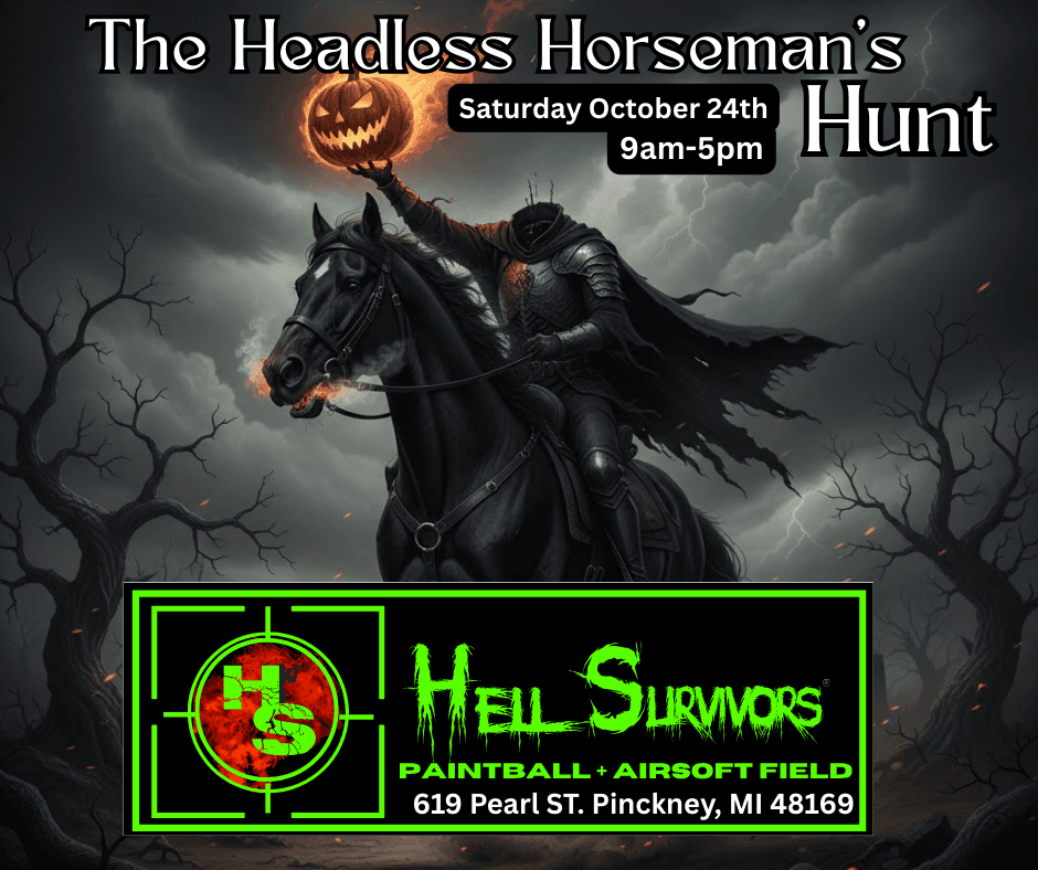 Headless Horseman's Hunt: Pumpkin Paintball at Hell Survivors in Pinckney