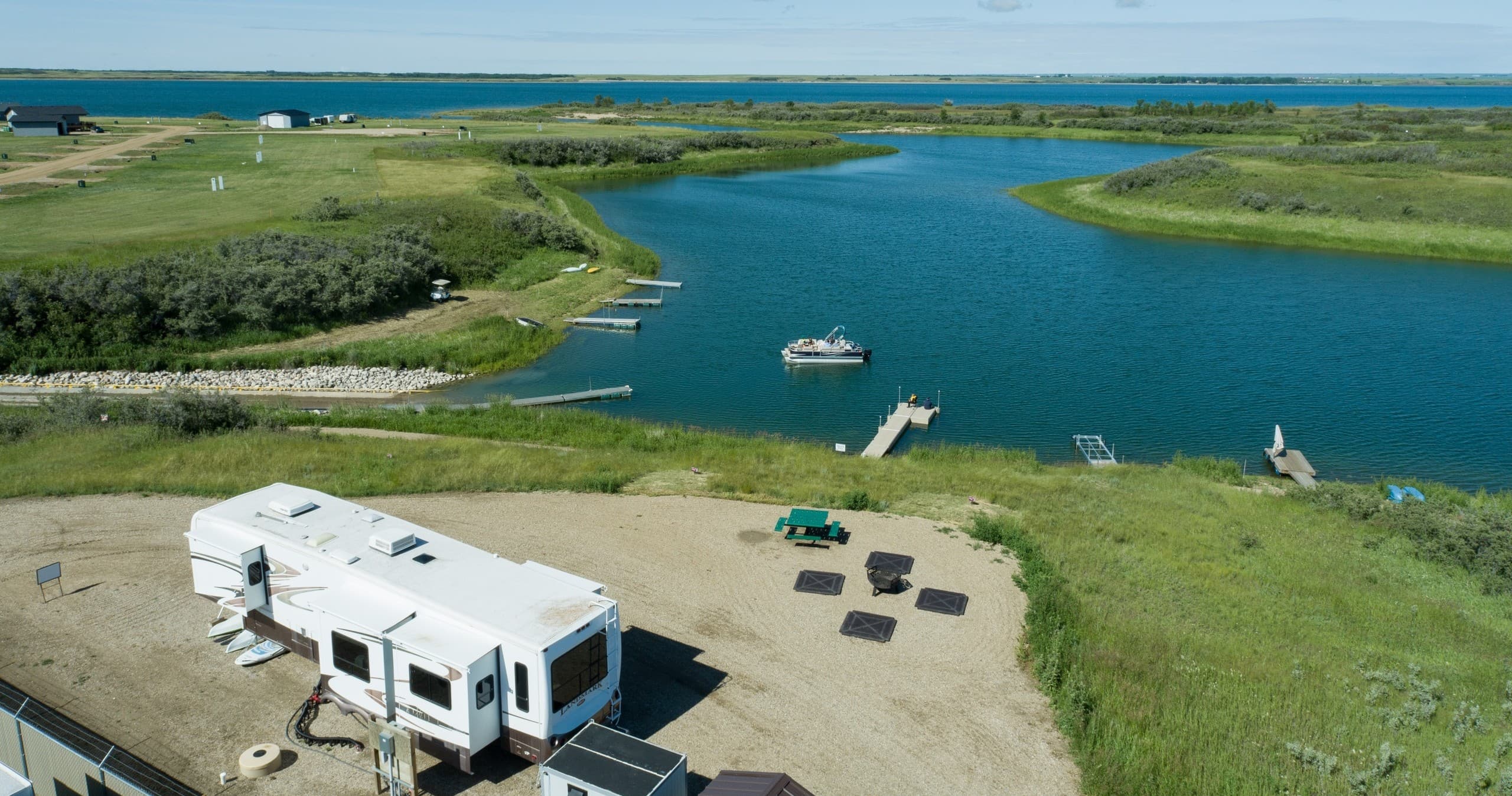 Water Activities & Camping at Sunset Beach, Lake Diefenbaker