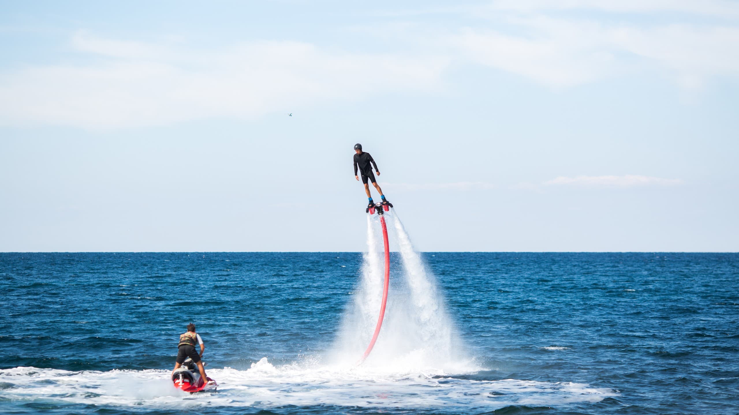 Fly High Over Agia Marina: Flyboarding at Cactus Watersports Center 2