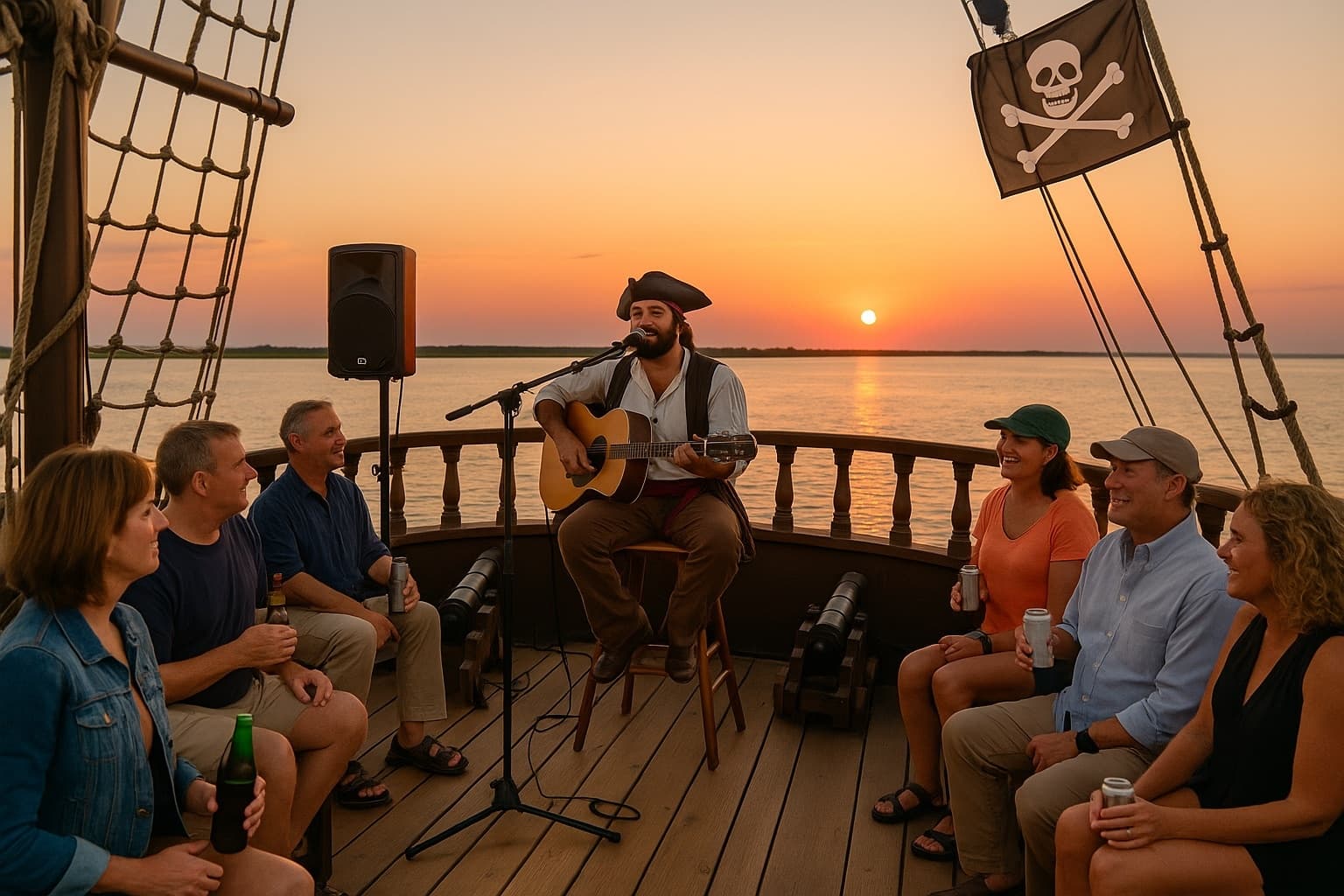 Sunset Live Music Cruise with Amelia Island Pirate Voyages