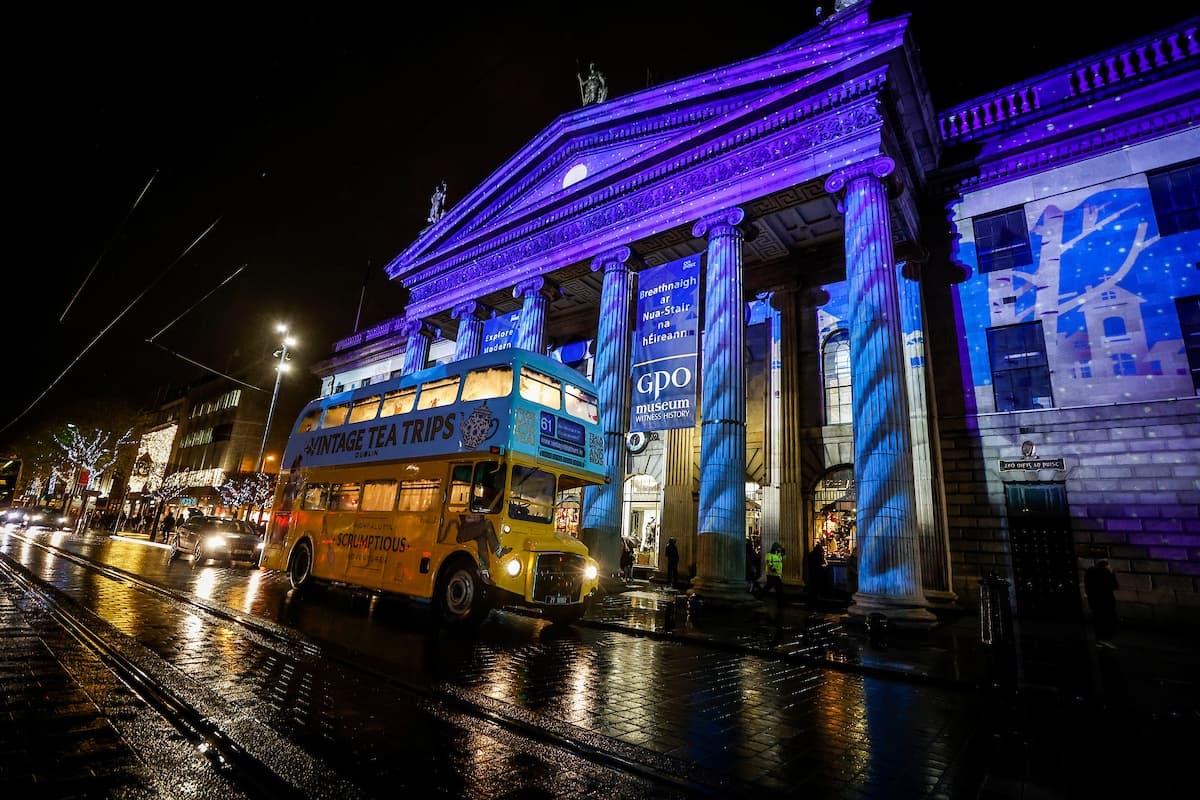 Christmas Lights Experience with Vintage Tea Trips in Dublin