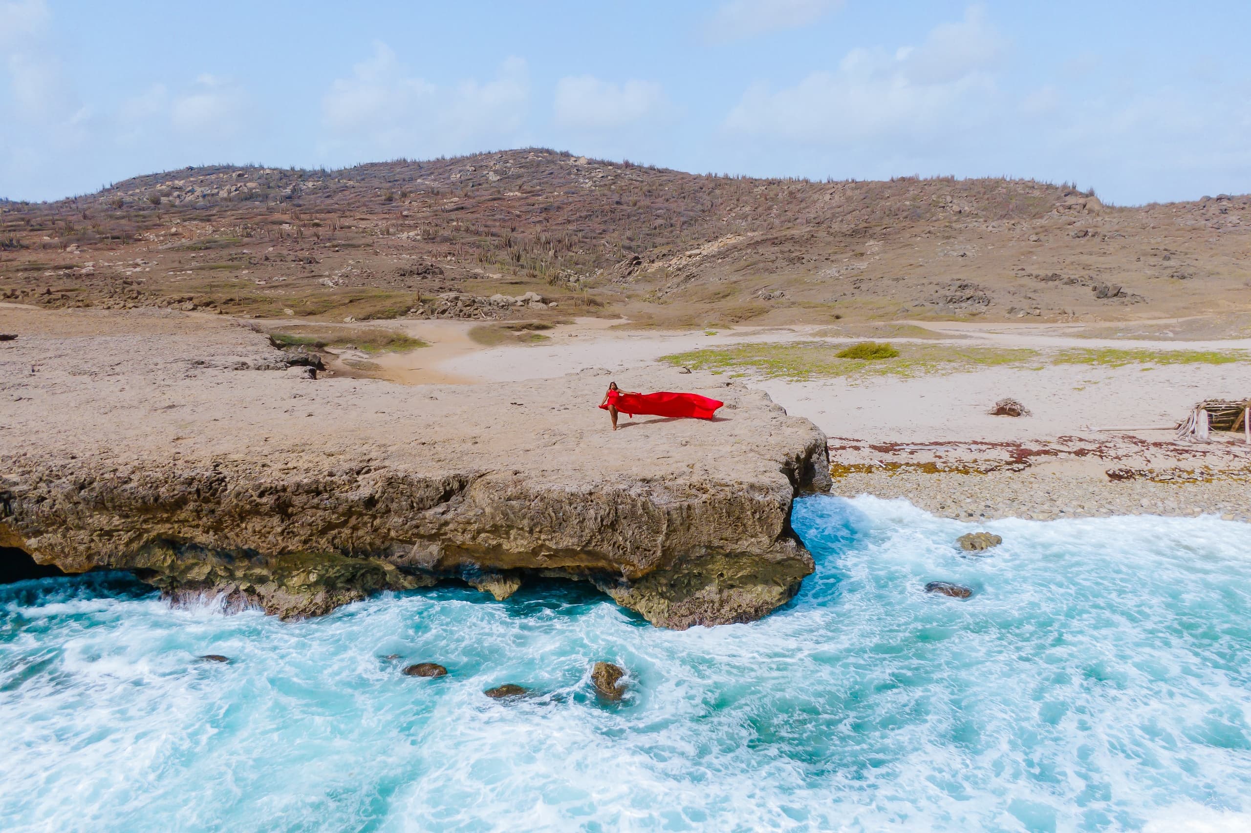 Flying Dress Photoshoot Adventure with The Flying Dress Company Aruba