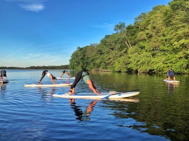 Stand-Up Paddleboard Yoga Classes in Concord, NH