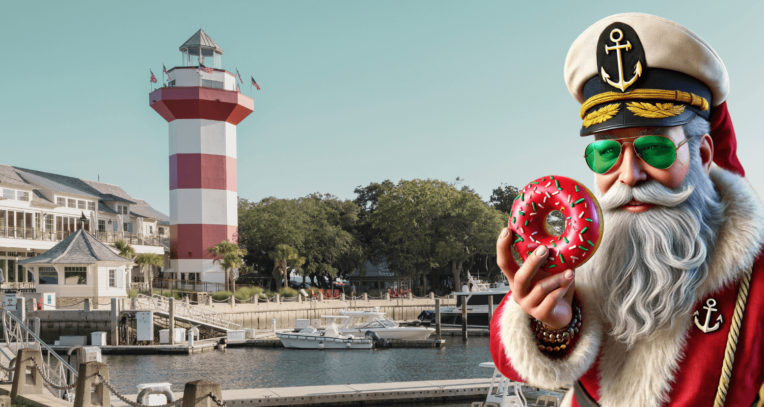 Experience Holiday Magic on the Donuts with Santa Cruise in Hilton Head Island