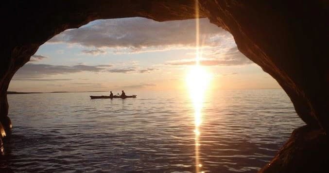 Red Cliff Ice Cave Tour with Meyers Beach Kayaking in Bayfield