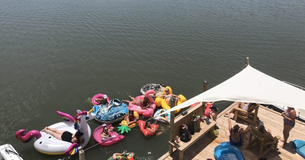 Celebrate in Style on Folly Beach’s Private Floating Island with Huckfin Yacht Charters