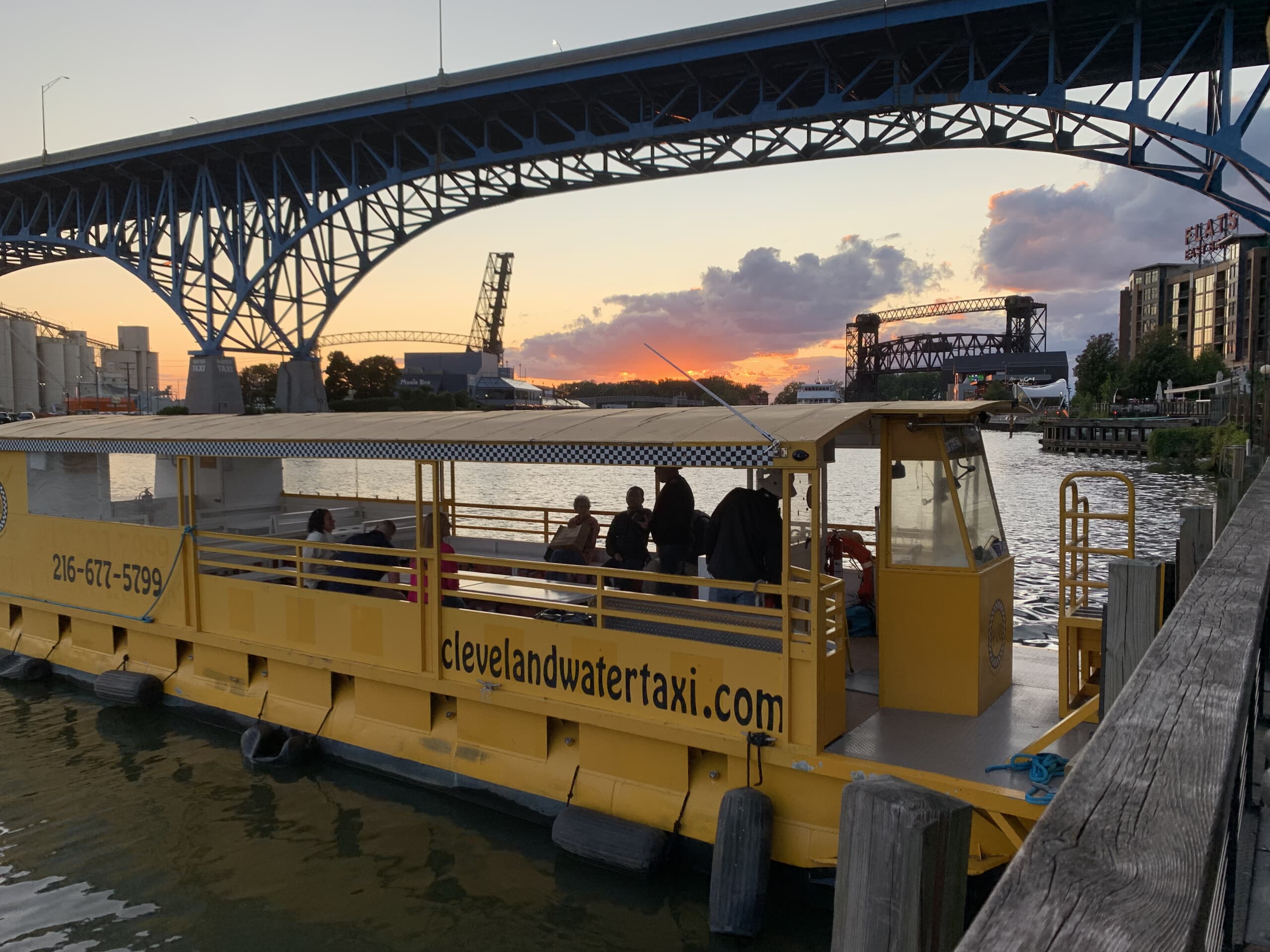 Late-Night Cleveland Water Taxi: 21+ One-Way East–West Bank Crossings