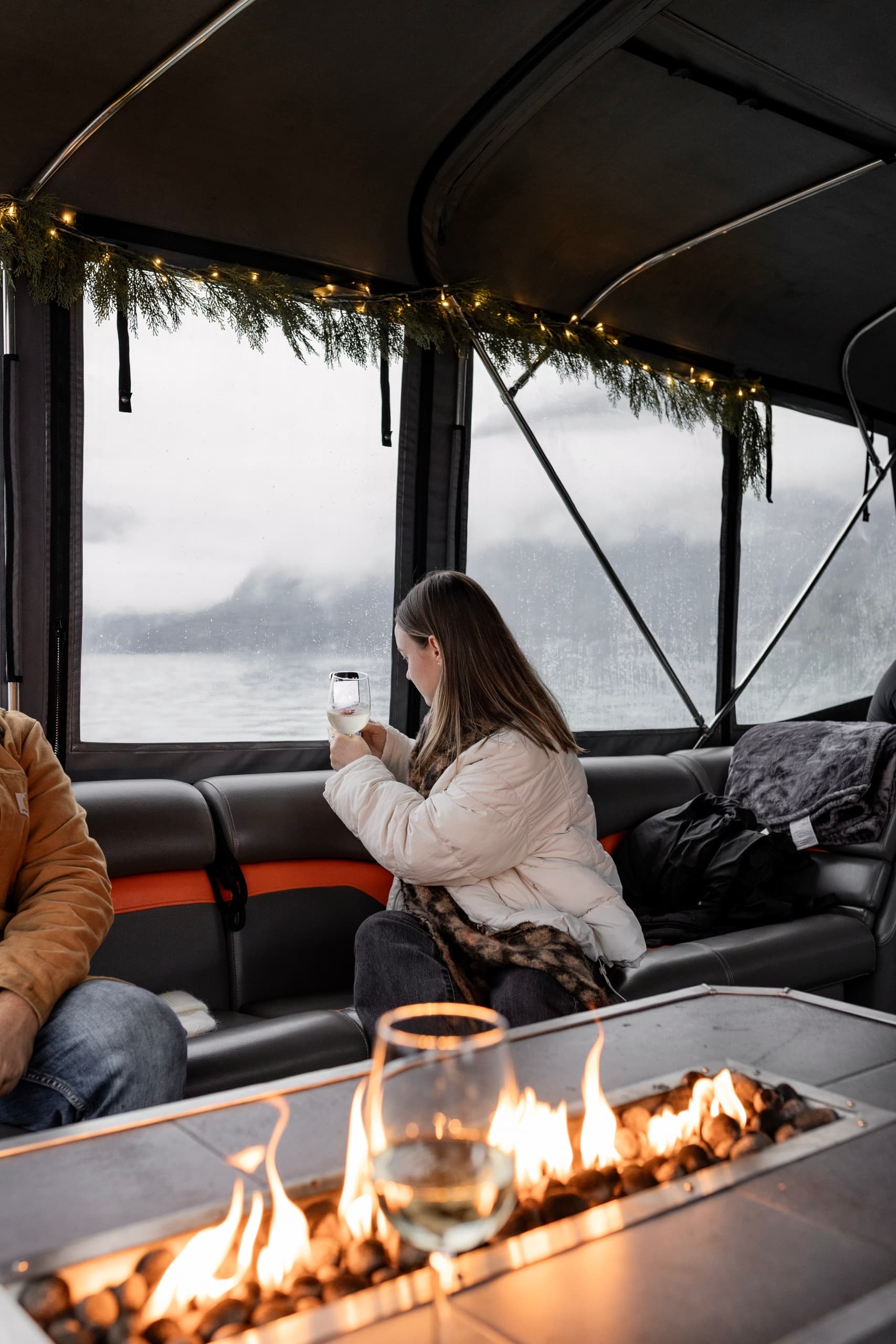 Holiday Pontoon Cruise on Harrison Lake: Mackennedi Luxury Charters with Fireside S'mores photo 4