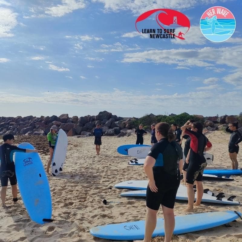 Surf Lessons & Adventure with Her Wave in Newcastle