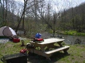 Hannah Ford Overnight Canoe Camping on Upper French Broad