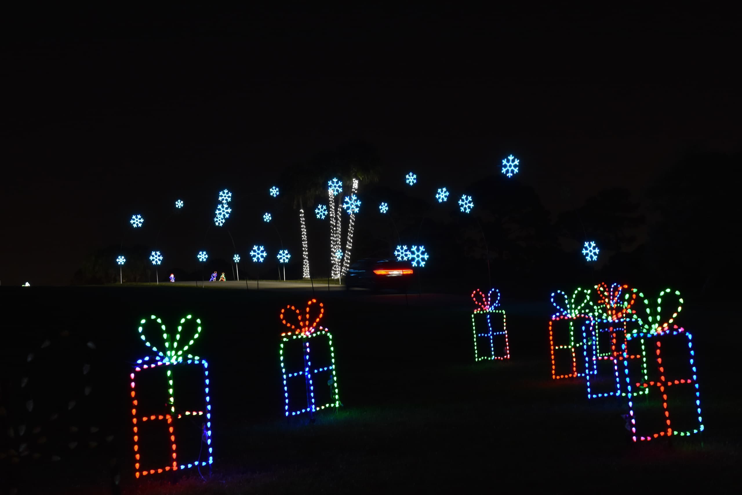 Experience the Spectacular Drive-Thru Light Show at Okeeheelee Park in West Palm Beach
