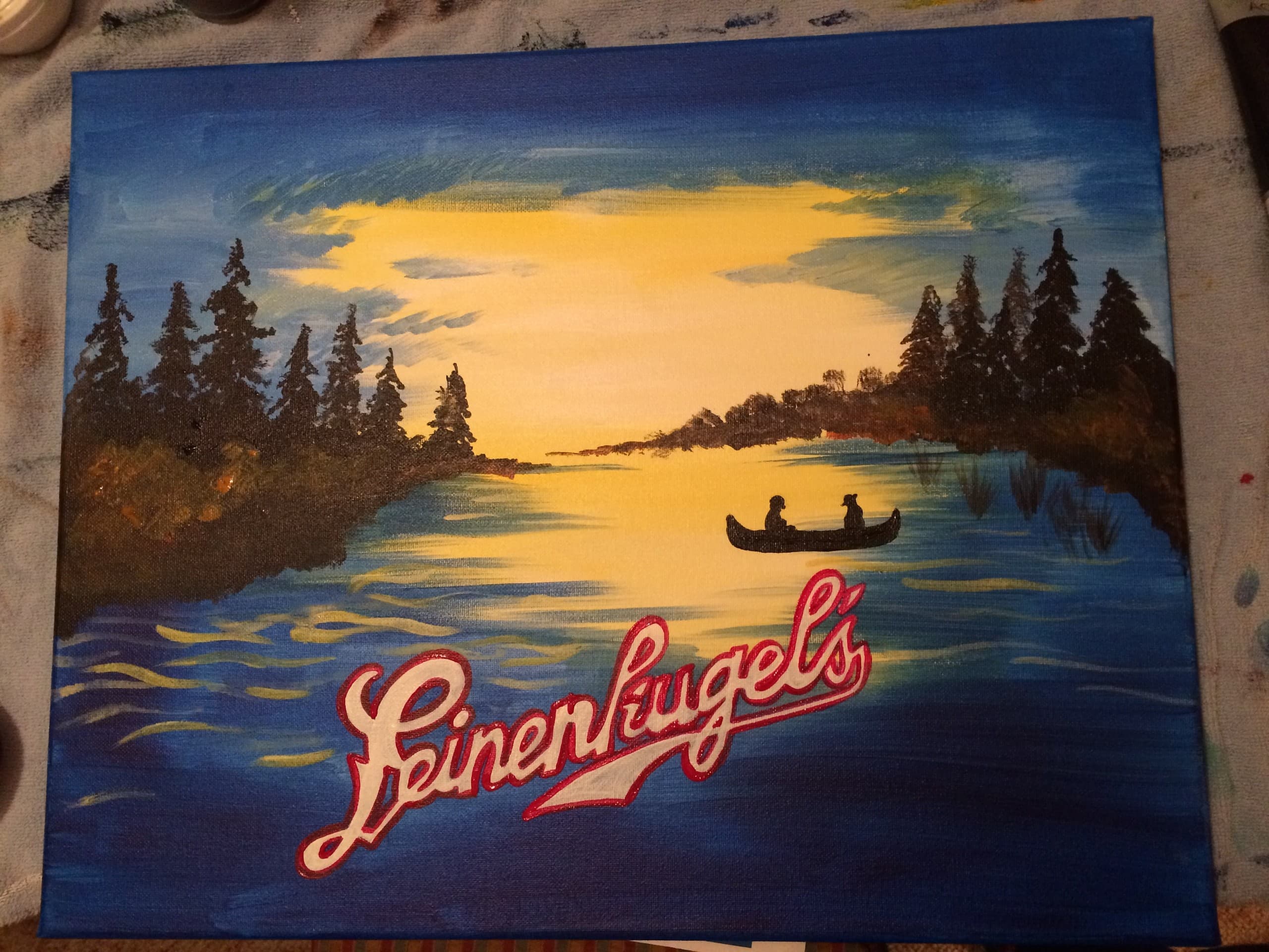Leinie's Sunset: Woodbury Sip-and-Paint for Families and Friends