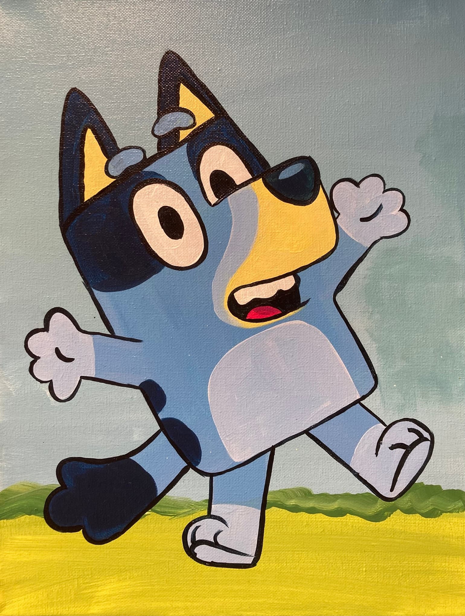 Bluey Canvas Class: $30 Kids Paint Night at Midtown Crossing, Omaha