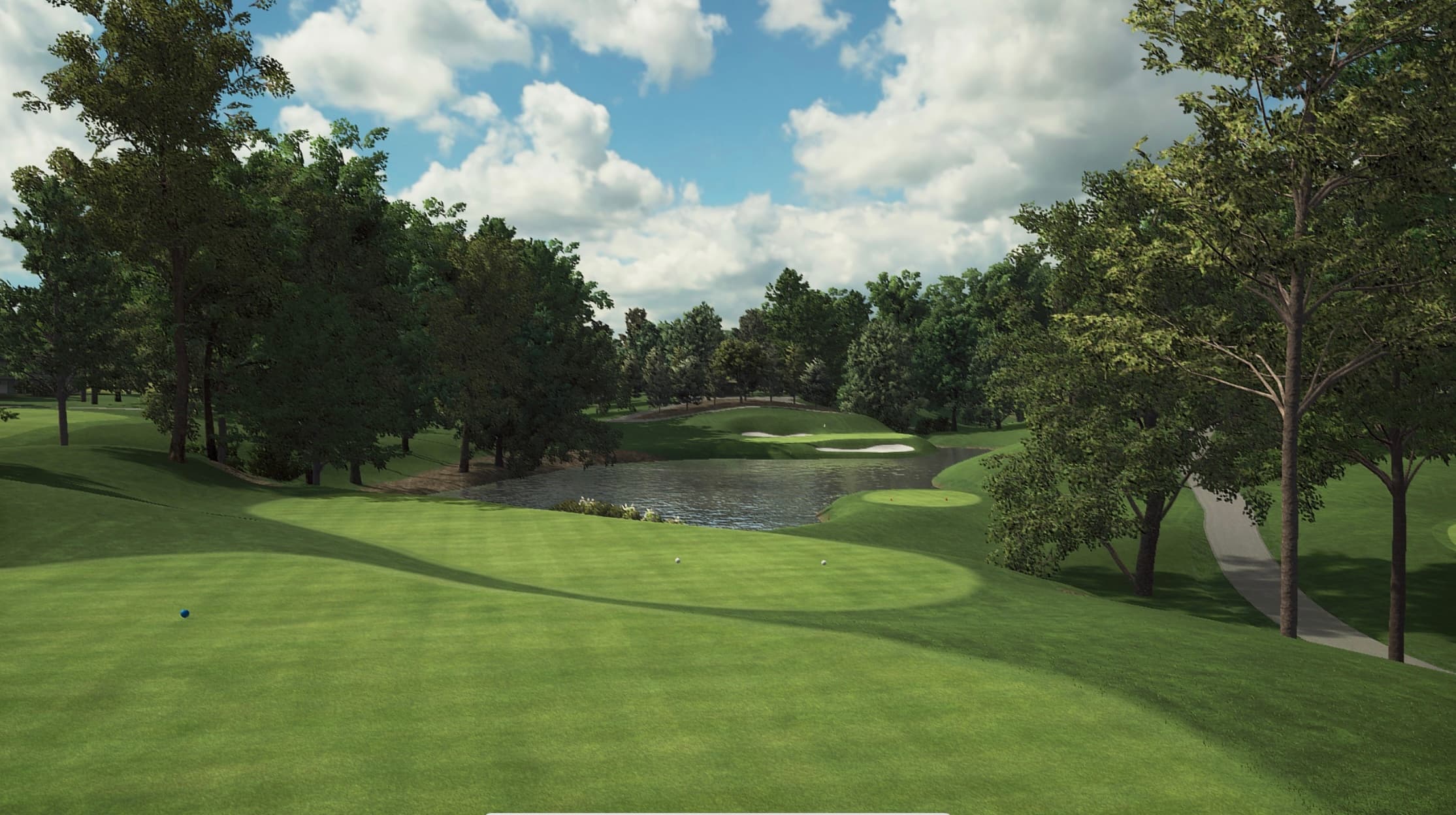 Photorealistic golf course fairway rendering for simulator play