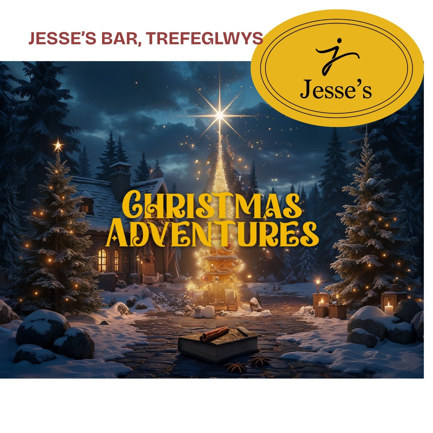 Christmas Escape at Jesse's Bar: AR Puzzle Adventure in Llanidloes