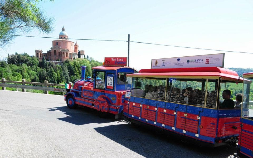 San Luca Train & Food Tasting with Bologna Tour