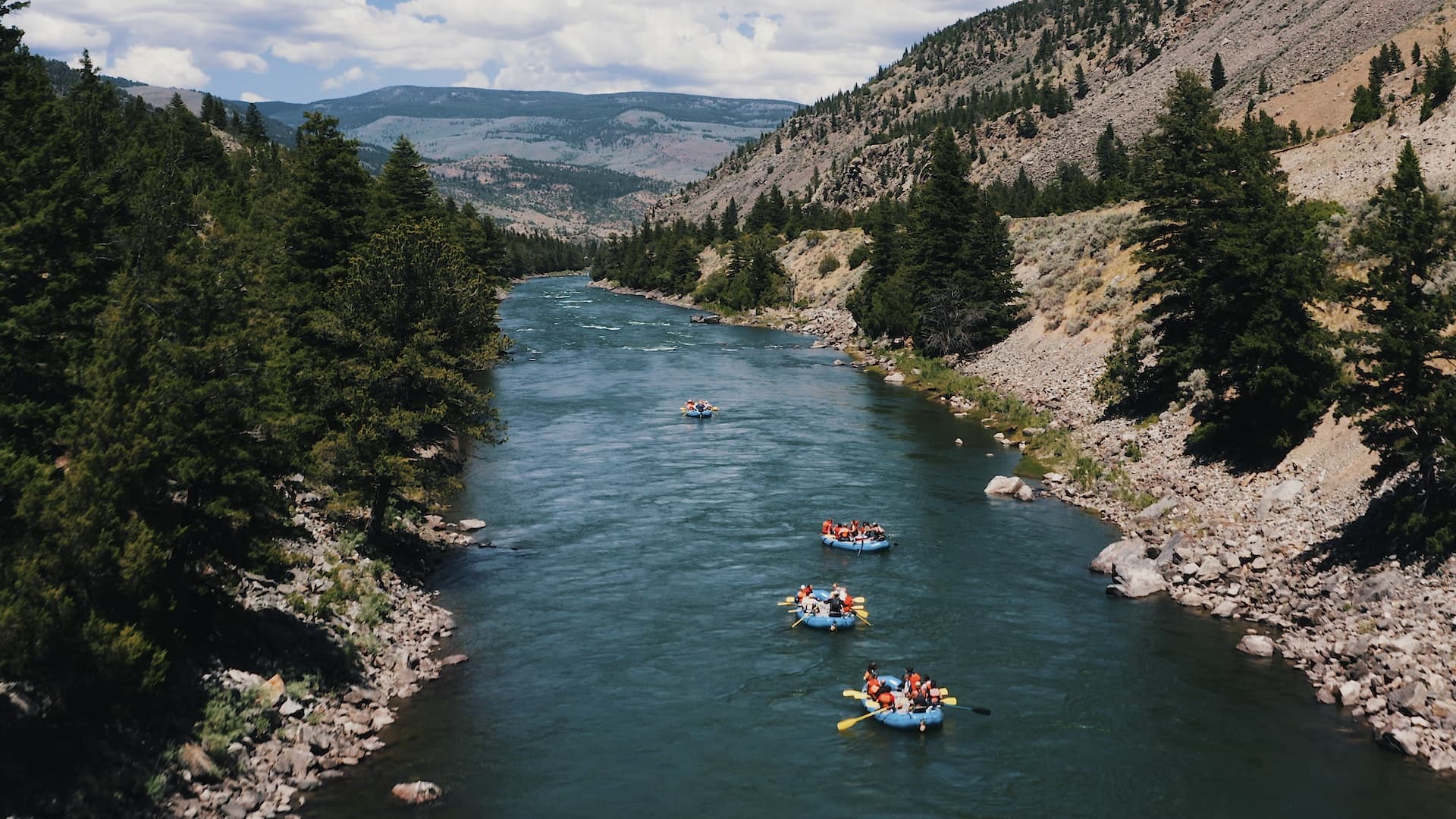 Overnight Raft Trip with Flying Pig Adventure Company on Yellowstone River