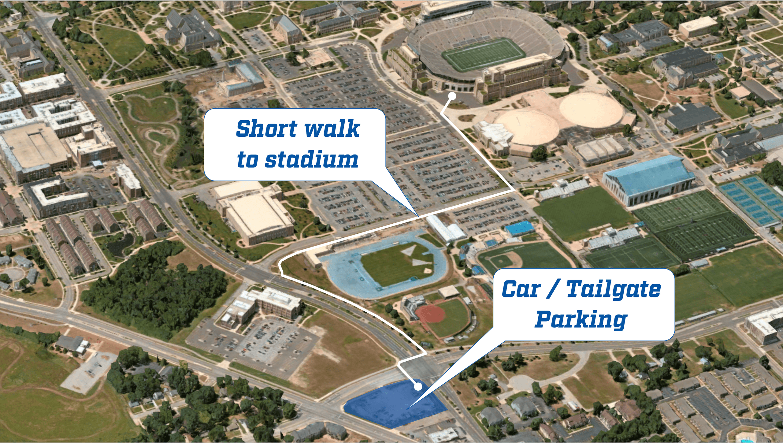 Gameday Party Zone Parking Pass in South Bend