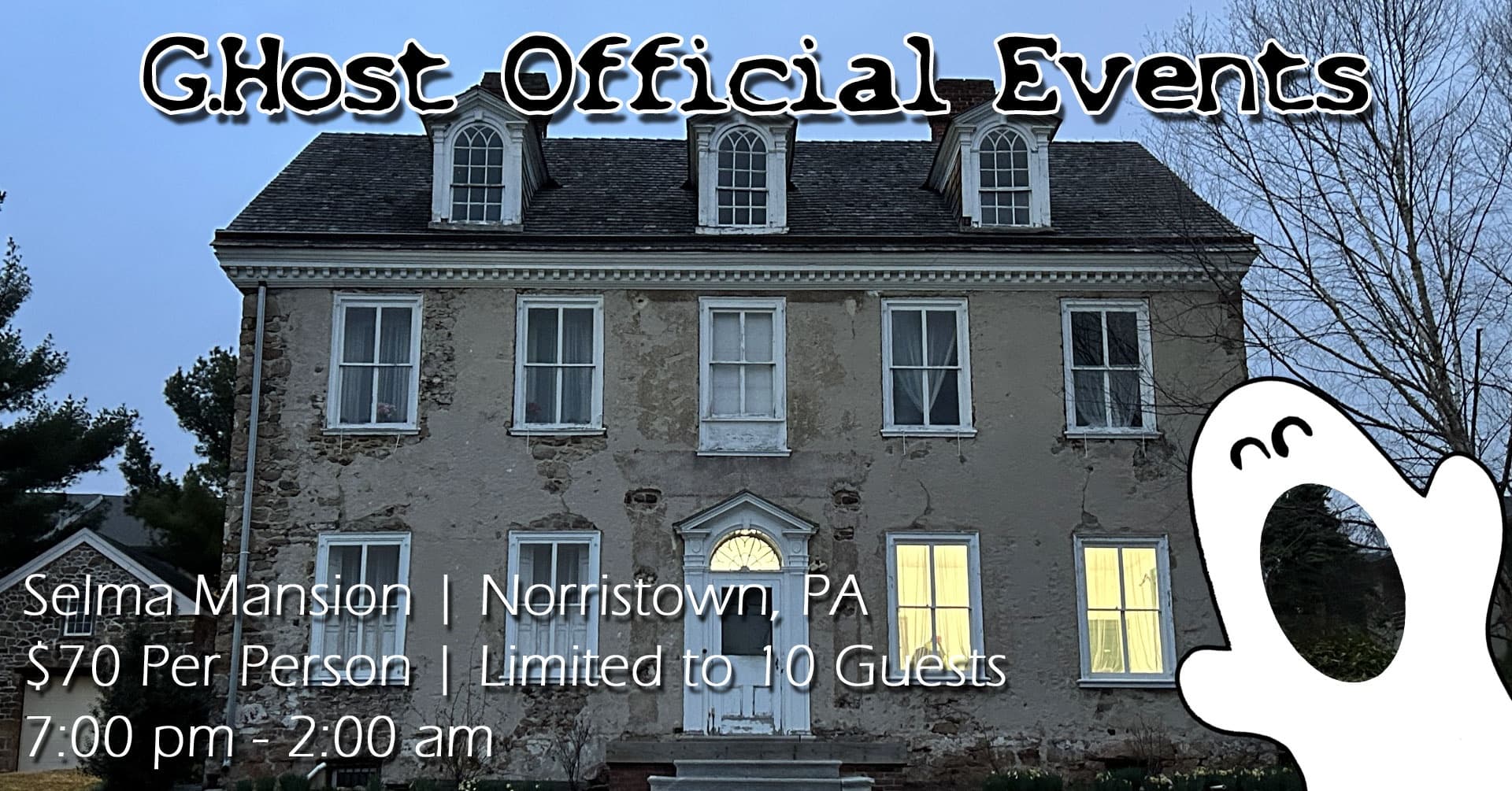 Night at Selma Mansion: Guided Paranormal Investigation in Norristown's 1794 Estate