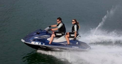 Jet Ski Adventures at Jackfish Lake with Beachside Boat Rental