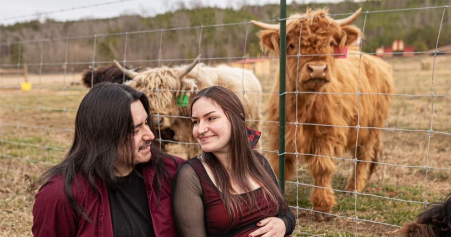 Private Highland Calf Cuddle and Charcuterie Date Night in LaFayette, GA