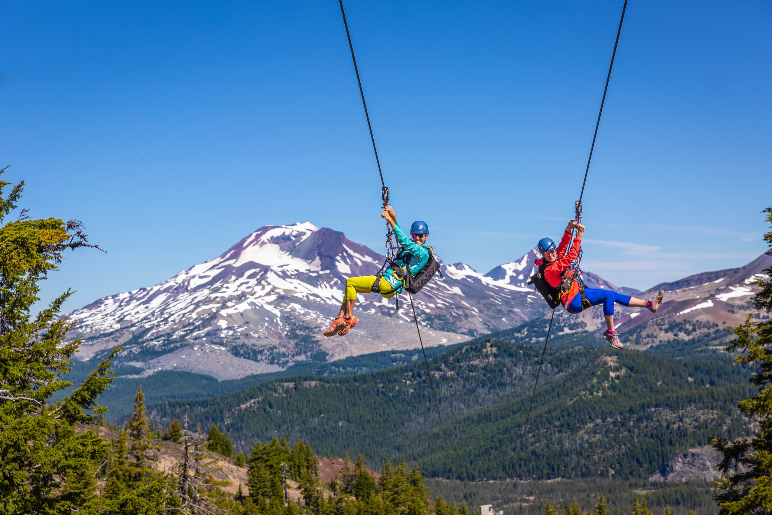 Thrill on Mt. Bachelor Zipline in Bend, Oregon