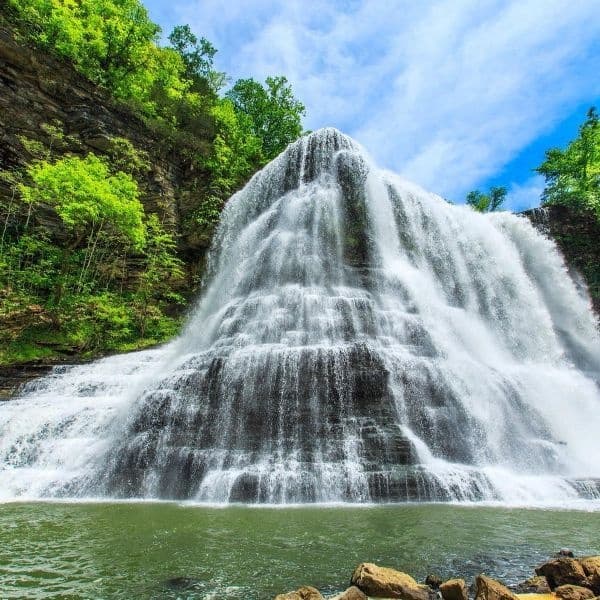Wild Waterfall Adventure at Burgess Falls with Smooth Rapids Outfitters