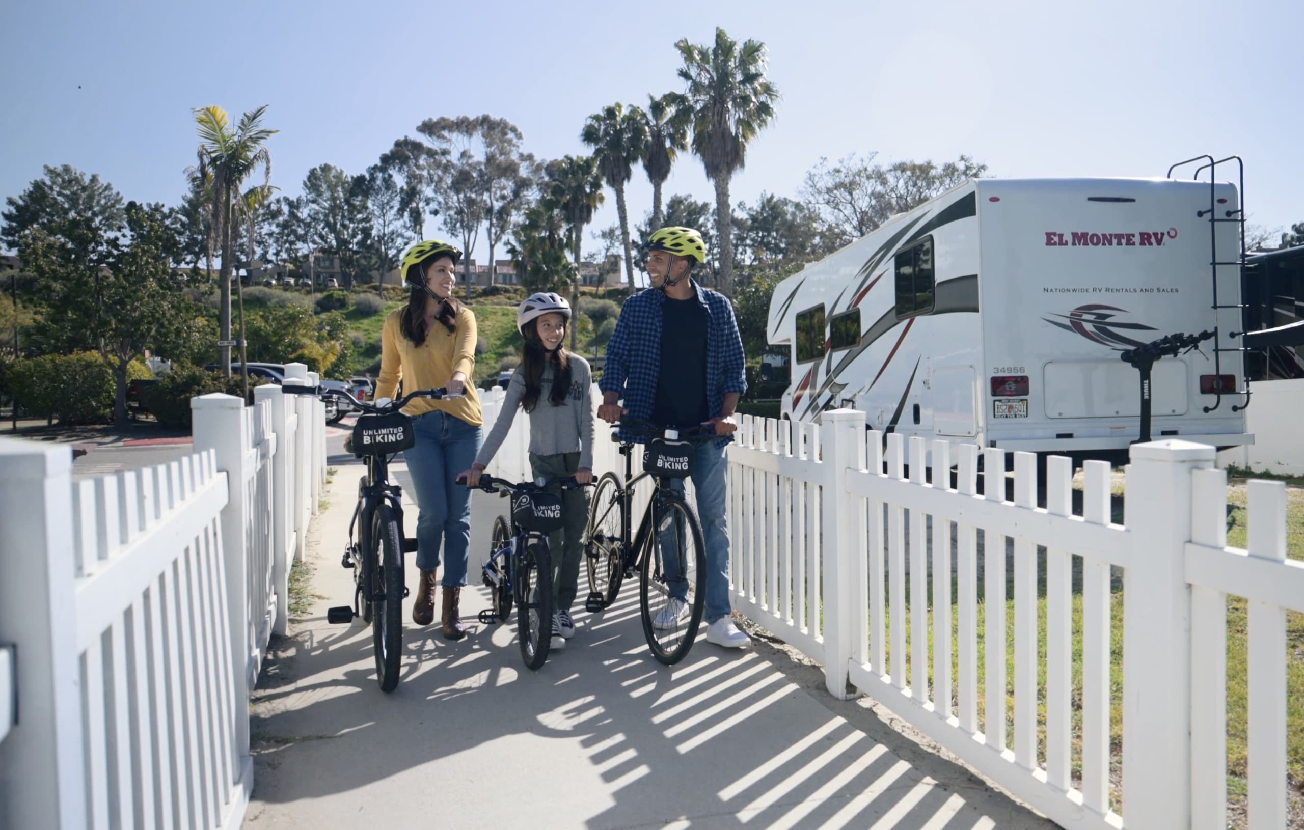 West Coast RV Bike Rentals with Unlimited Biking
