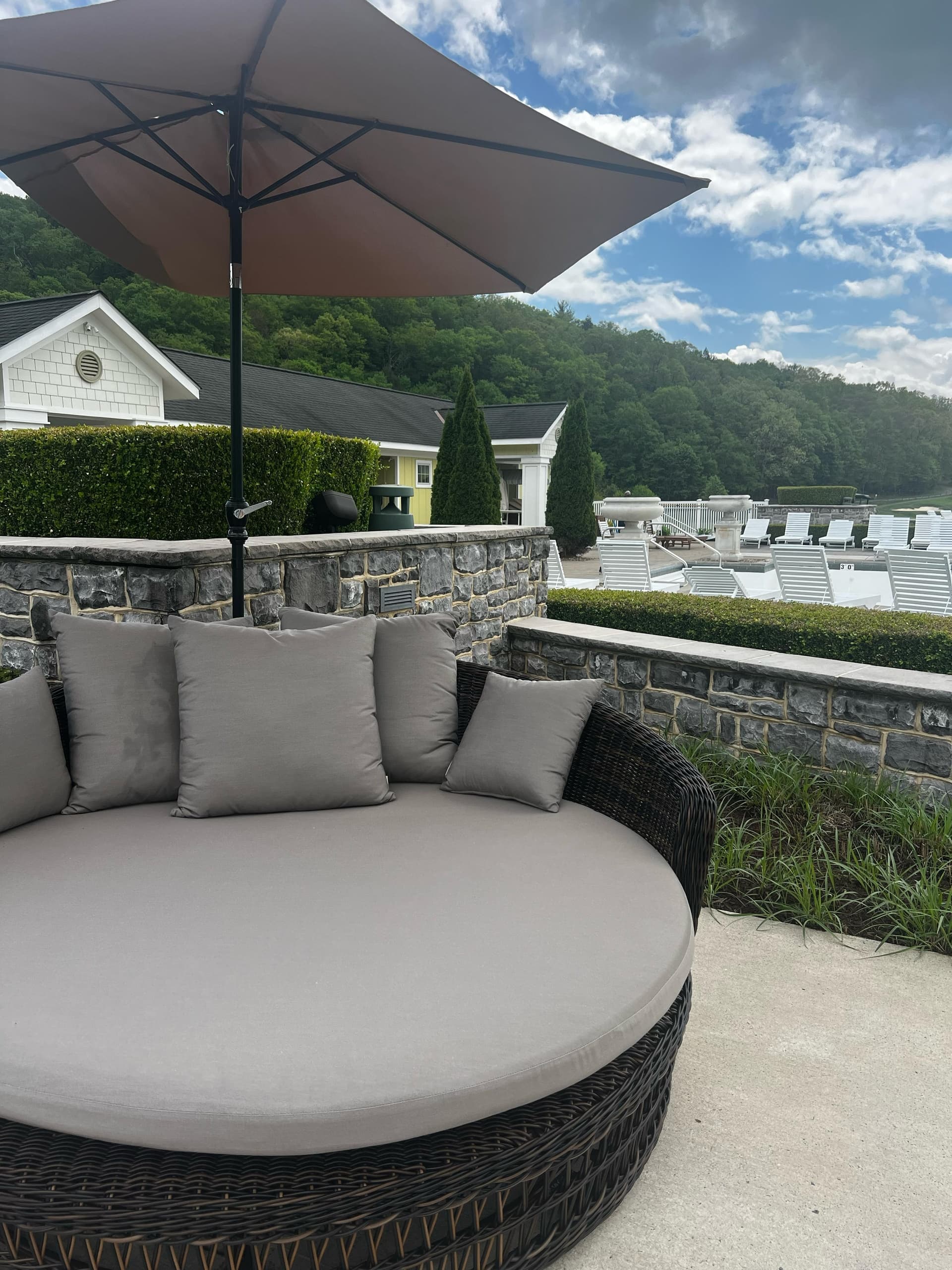 Relax in Luxury Outdoor Pool Daybeds in Bedford, PA