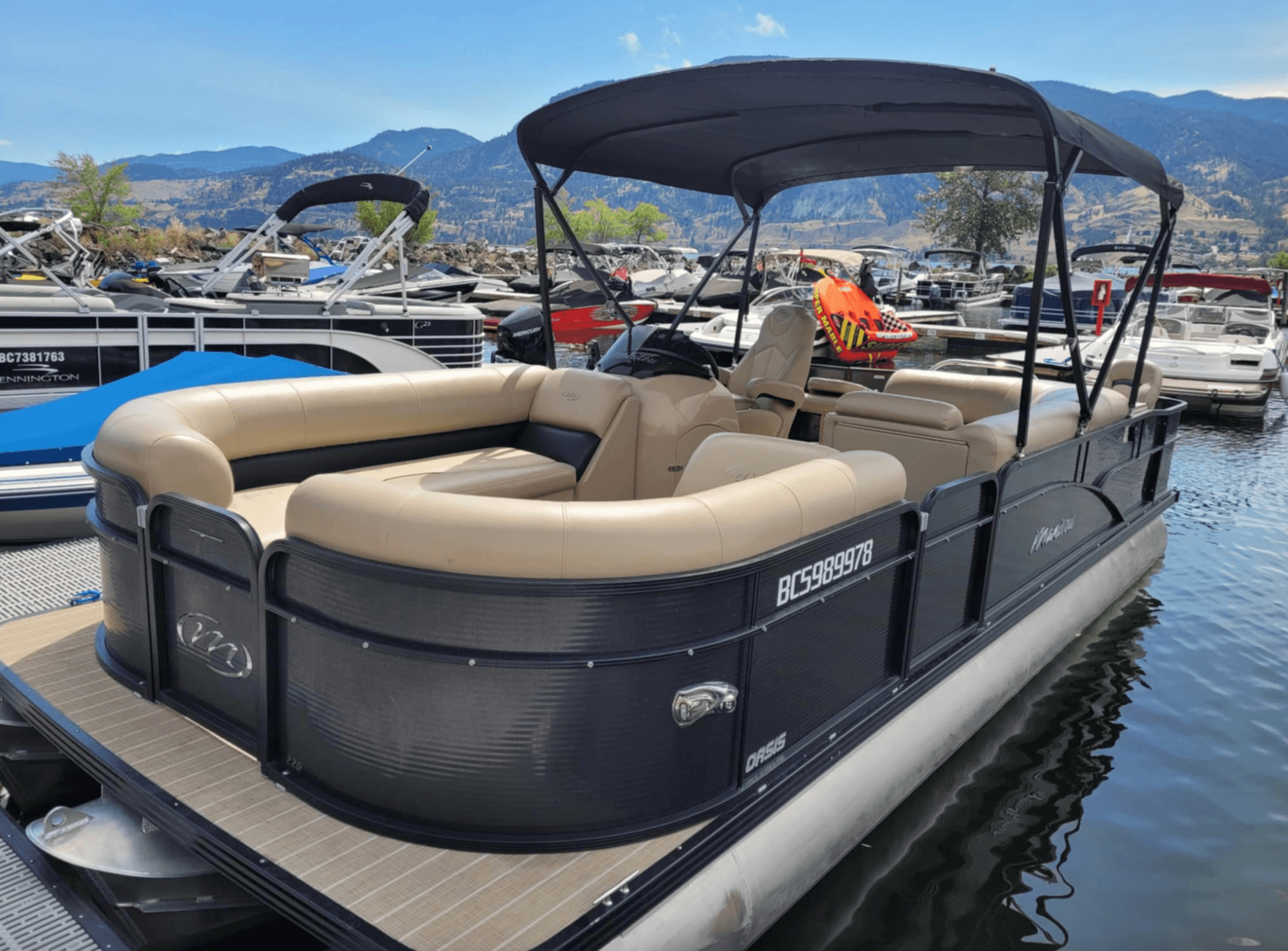 Water Activities with Manitou Oasis Pontoon at Skaha Lake