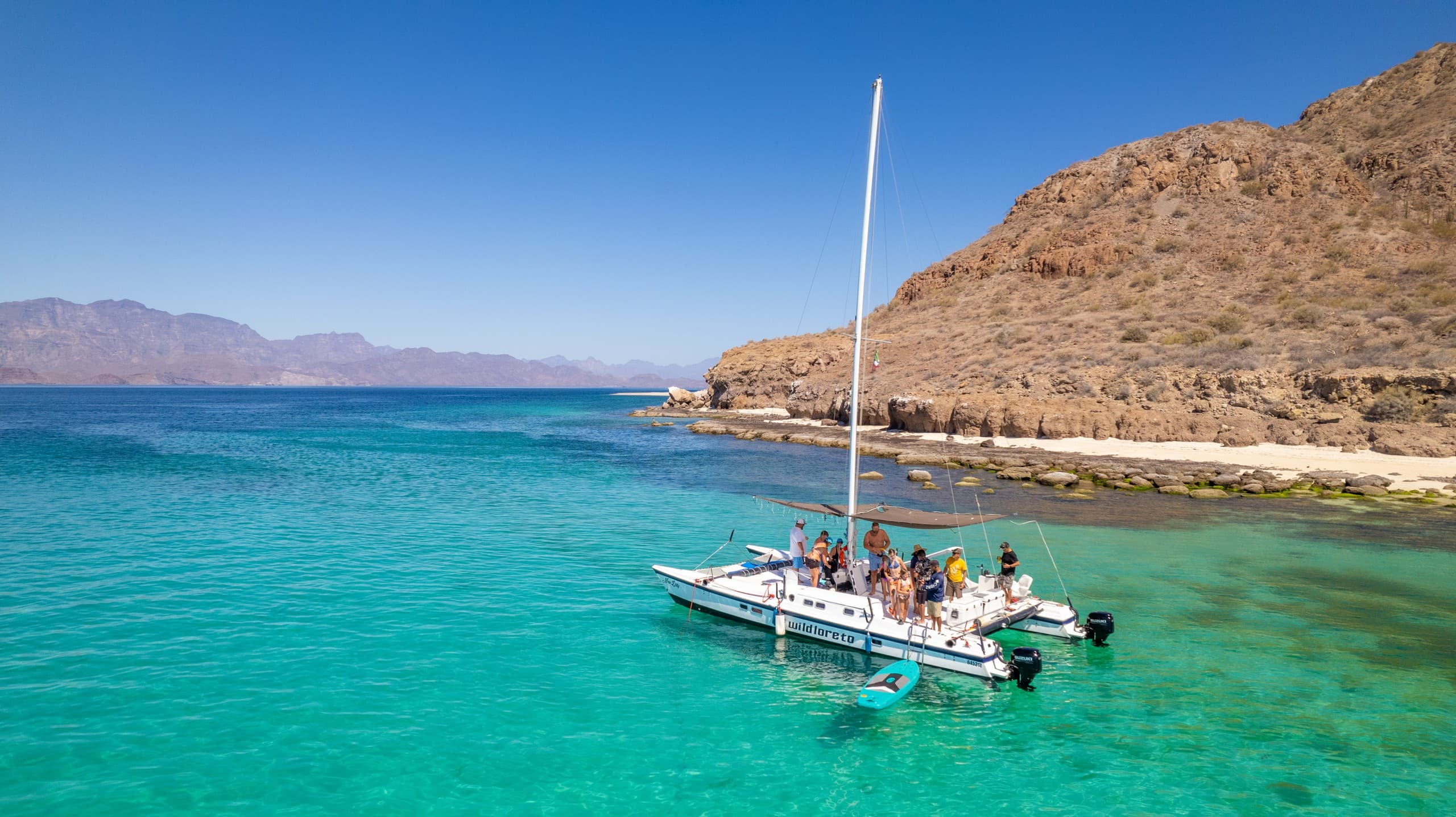 36' Catamaran Snorkel & Sunset Cruises in Loreto's Sea of Cortez