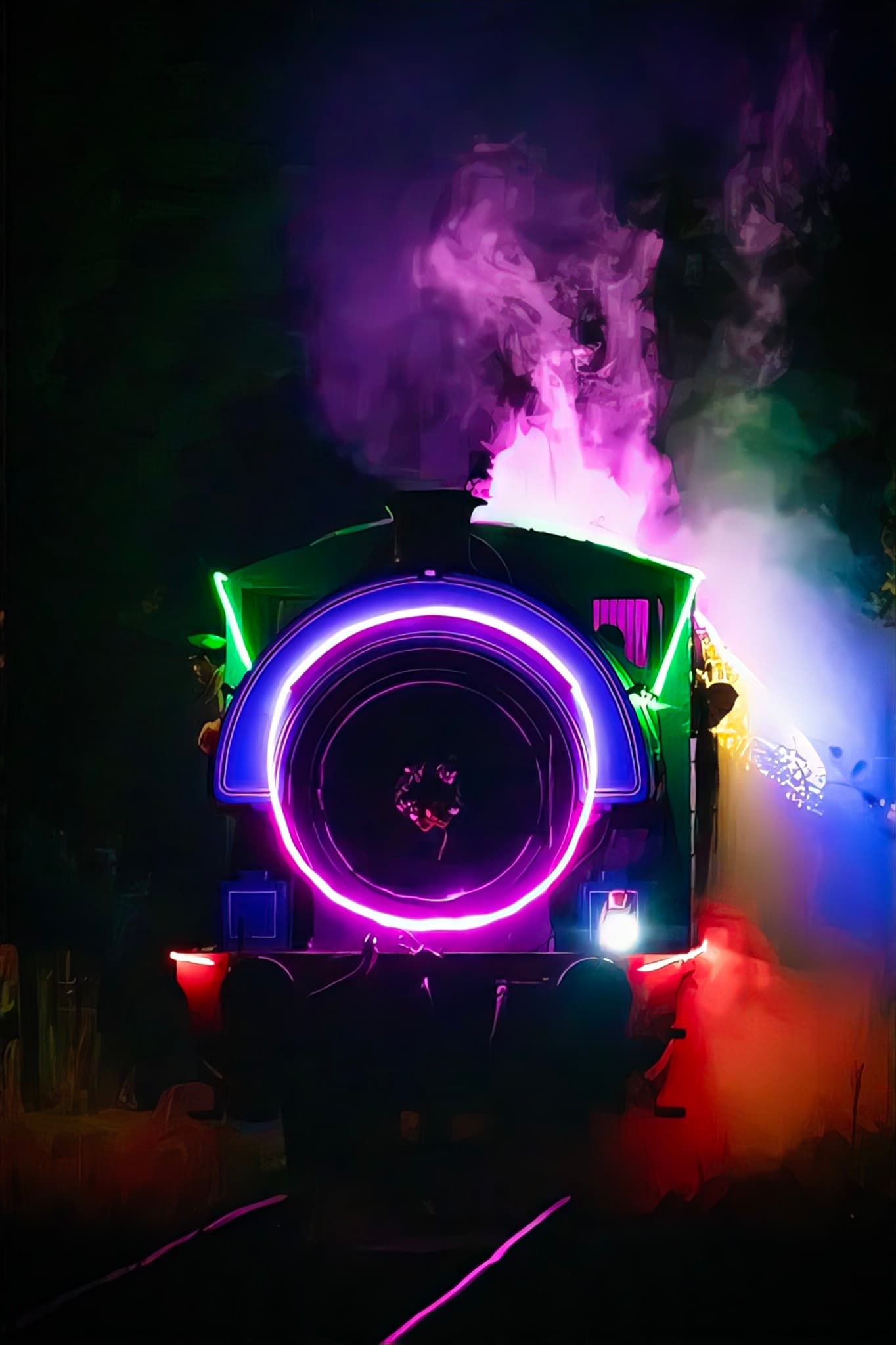 Experience the Magical New Year Lights of the Valley Train Ride in South West Wales