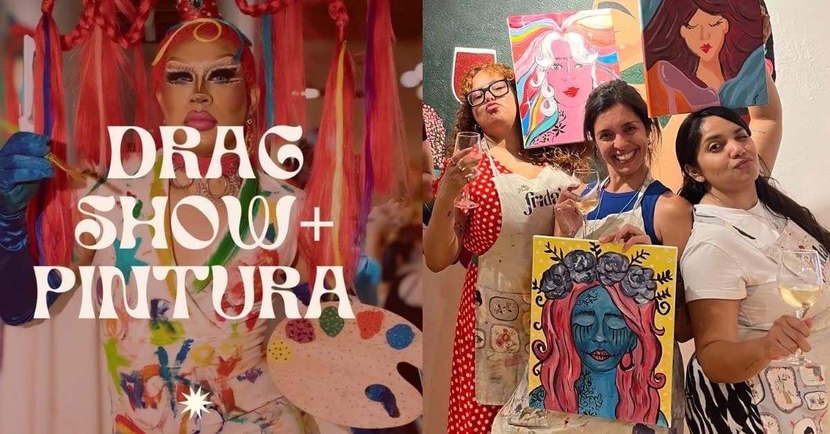 Paint Your Inner Diva: Drag Show & Wine Painting in Barcelona's Gràcia
