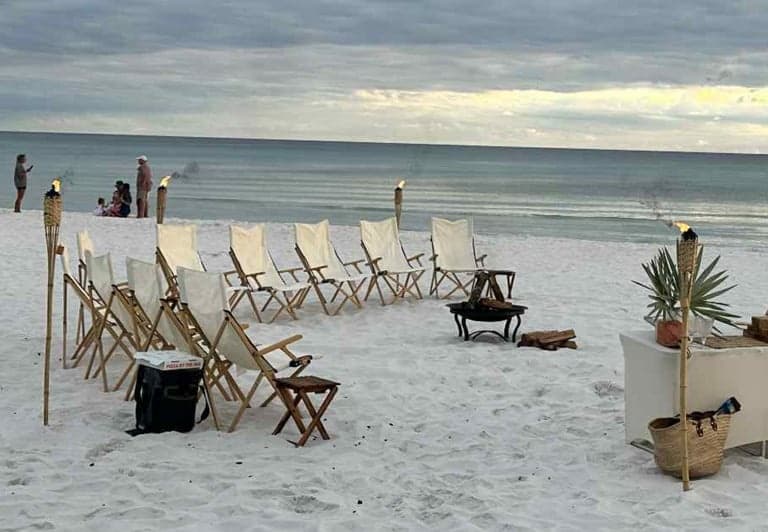 Deluxe Bonfire on Destin Beach: Private Gulf-Front S'mores & Sparklers