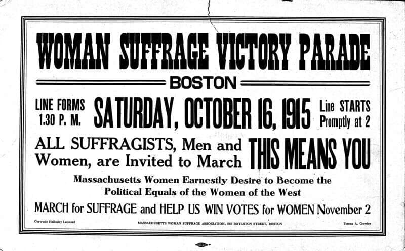 Road to the Vote: Women's Suffrage Tour in Boston