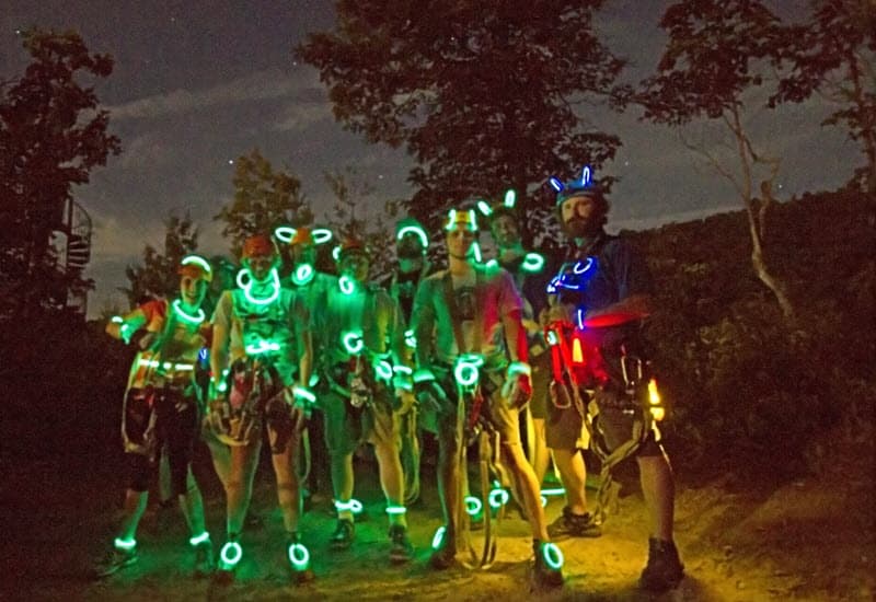 Glow Nights Ziplining Adventure in Columbia Falls, MT