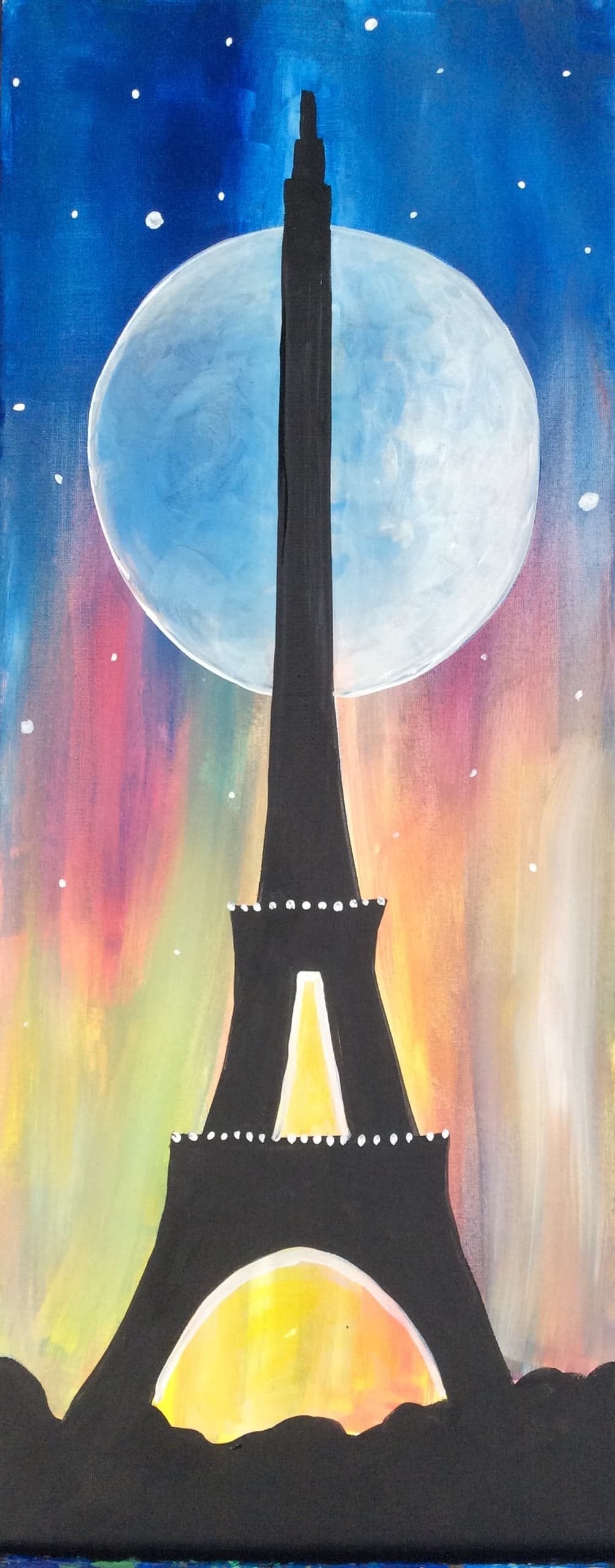 Evening In Paris: Guided 12x24 Paint Night in Coon Rapids
