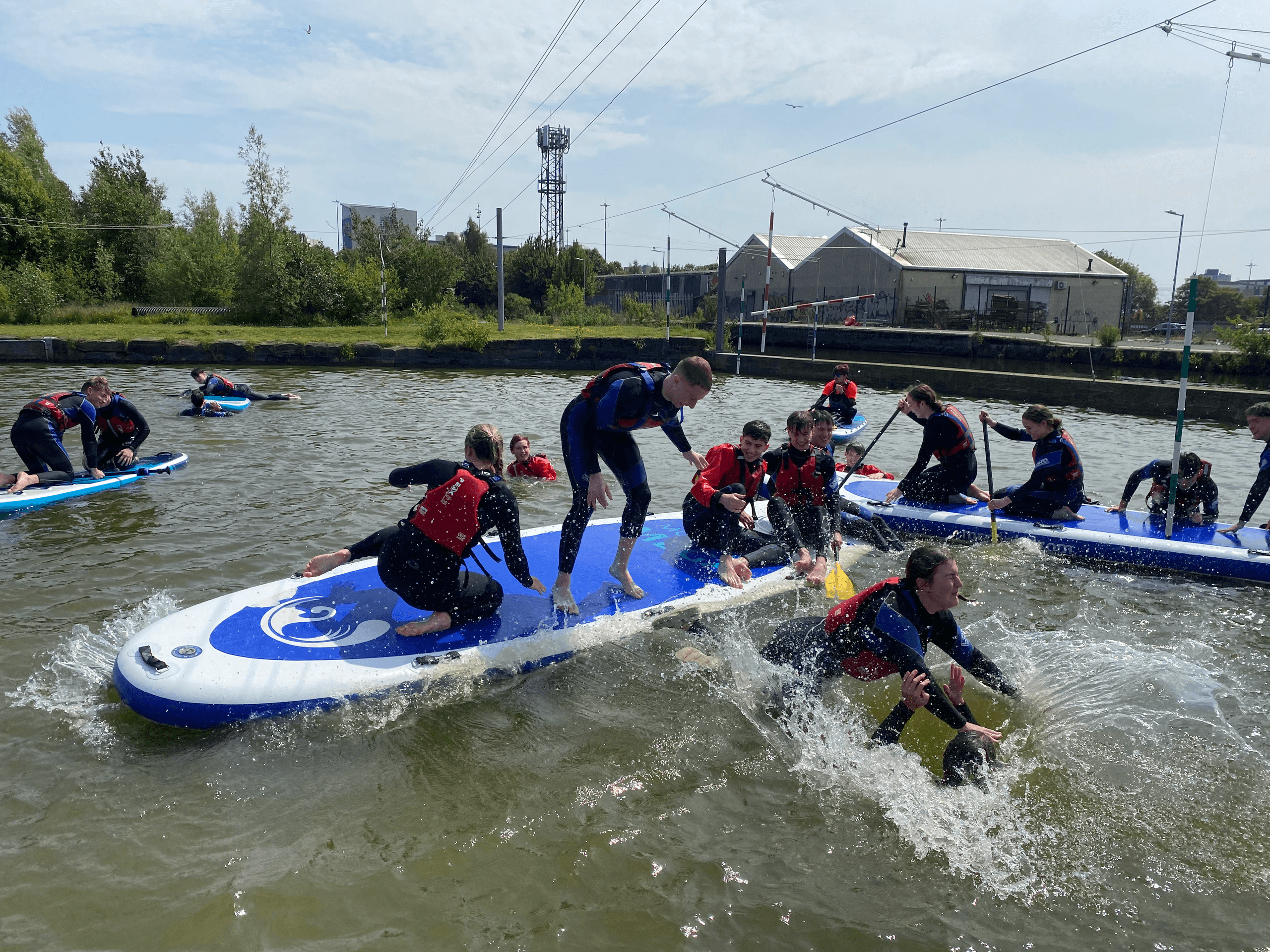 Water Activities at Pinkston Watersports: Family Splash Zone Adventure